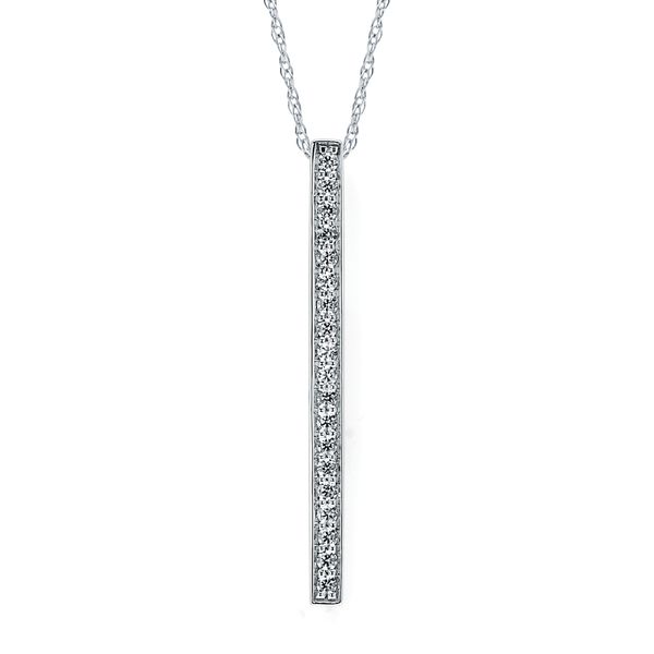 14k White Gold Diamond Pendant Engelbert's Jewelers, Inc. Rome, NY