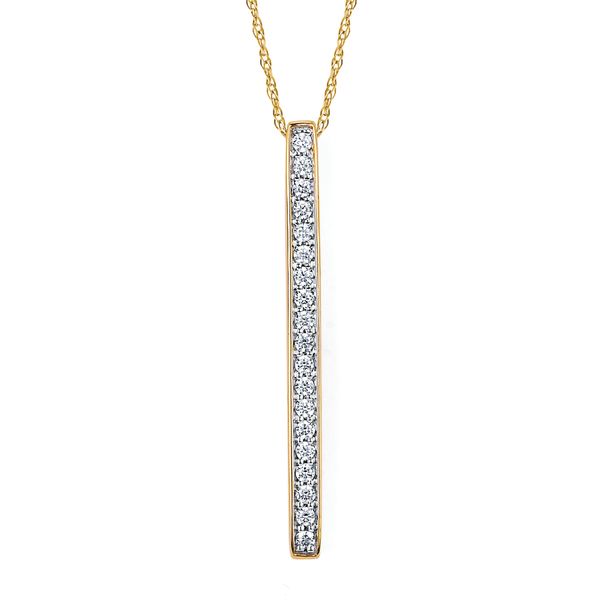 14k Yellow Gold Diamond Pendant Morin Jewelers Southbridge, MA