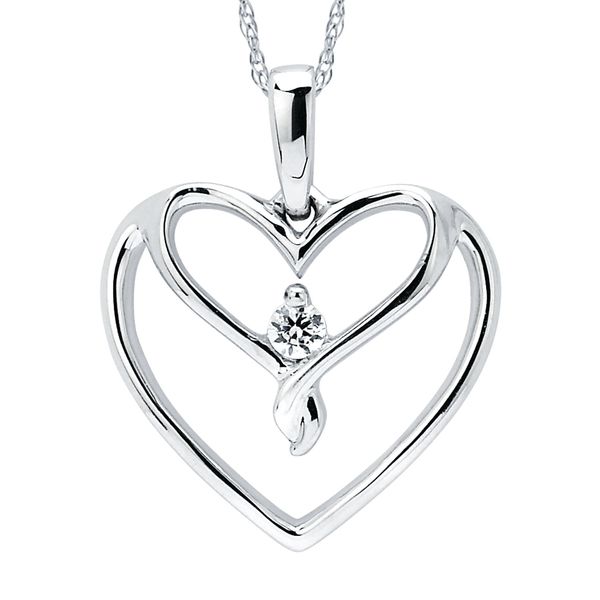 14k White Gold Diamond Pendant Timmreck & McNicol Jewelers McMinnville, OR