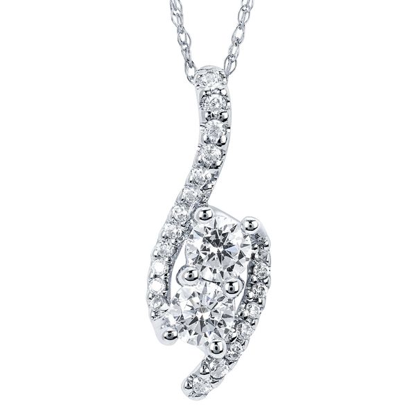 14k White Gold Diamond Pendant Karadema Inc Orlando, FL