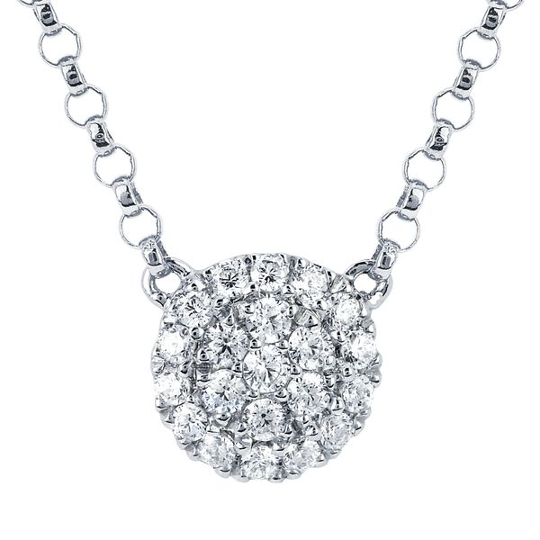14k White Gold Diamond Pendant Michael's Jewelry Center Dayton, OH