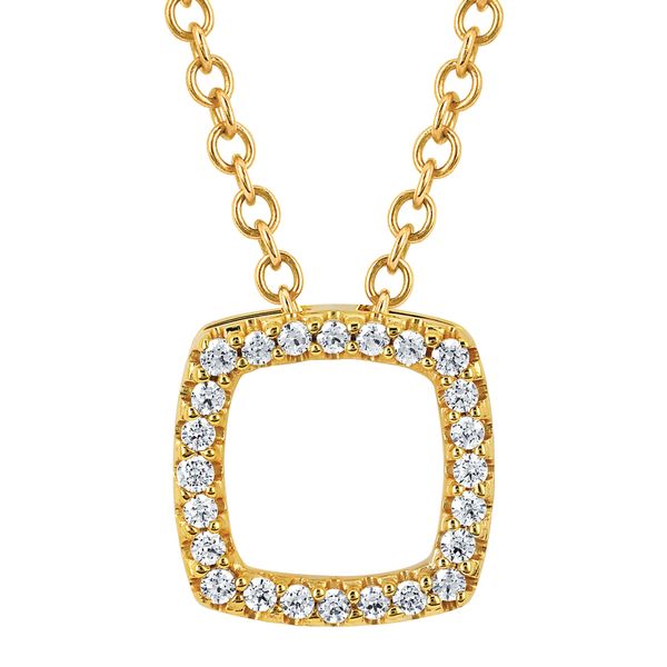14k Yellow Gold Diamond Pendant Adler's Diamonds Saint Louis, MO