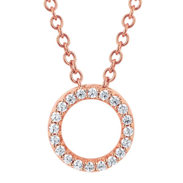 14k Rose Gold Diamond Pendant Timmreck & McNicol Jewelers McMinnville, OR