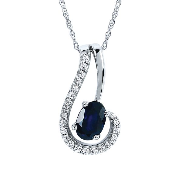 14k White Gold Gemstone Pendant Timmreck & McNicol Jewelers McMinnville, OR