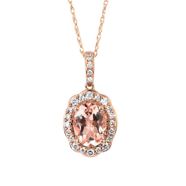 14k Rose Gold Gemstone Pendant Morin Jewelers Southbridge, MA