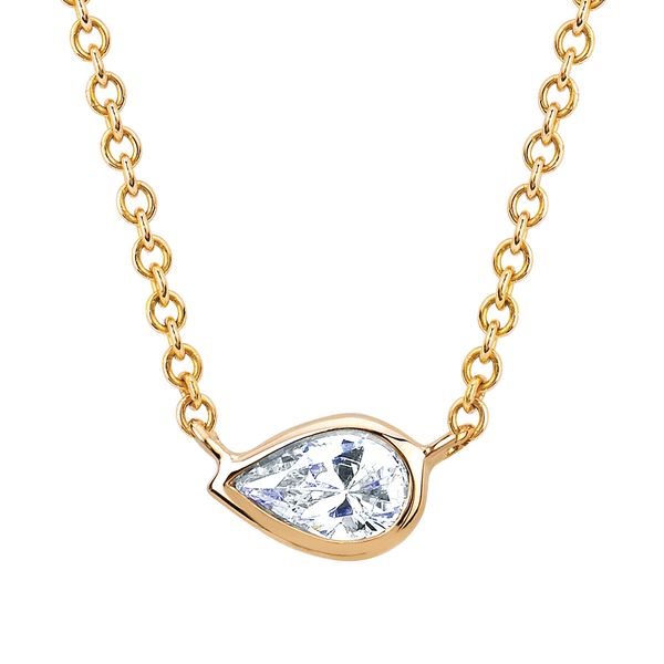 14k Yellow Gold Diamond Pendant Adler's Diamonds Saint Louis, MO