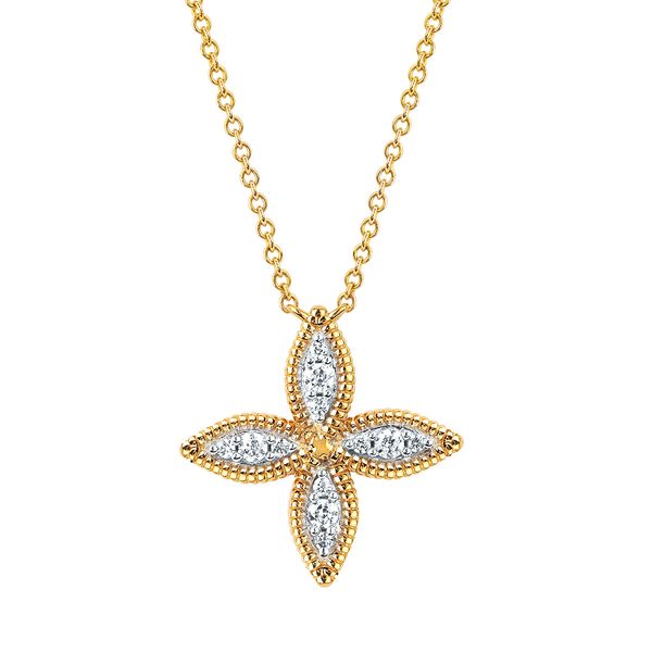 14k Yellow Gold Diamond Pendant Timmreck & McNicol Jewelers McMinnville, OR