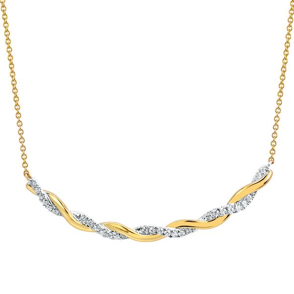 14k Yellow & White Gold Diamond Pendant Lewis Jewelers, Inc. Ansonia, CT