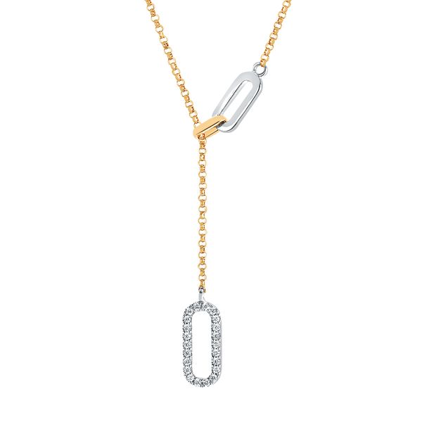 14k Yellow & White Gold Diamond Pendant Graham Jewelers Wayzata, MN