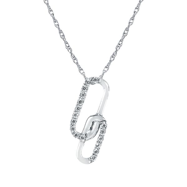 14k White Gold Diamond Pendant Nyman Jewelers Inc. Escanaba, MI