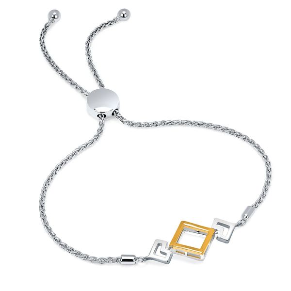 Sterling Silver & Yellow Gold Diamond Bracelet Lewis Jewelers, Inc. Ansonia, CT