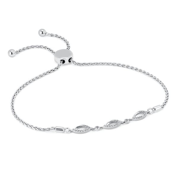 Sterling Silver Diamond Bracelet