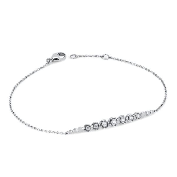 14k White Gold Diamond Bracelet B & L Jewelers Danville, KY