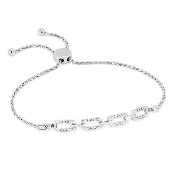 Sterling Silver Diamond Bracelet Beckman Jewelers Inc Ottawa, OH