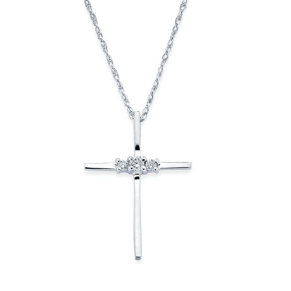 Sterling Silver Diamond Cross Morin Jewelers Southbridge, MA