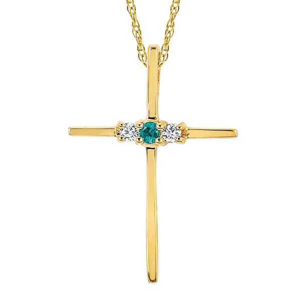 14k Yellow Gold Diamond Cross Morin Jewelers Southbridge, MA