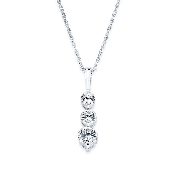 14k White Gold Diamond Pendant Beckman Jewelers Inc Ottawa, OH