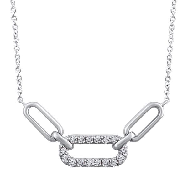 Sterling Silver Diamond Pendant Nyman Jewelers Inc. Escanaba, MI