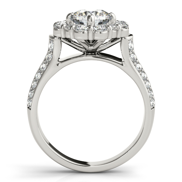 Platinum Round Halo Engagement Ring Image 2 Occasions Fine Jewelry Midland, TX