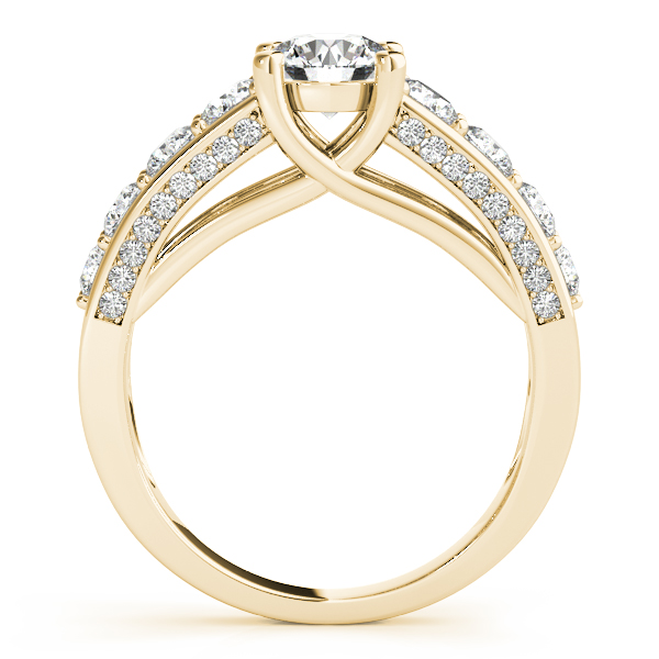 18K Yellow Gold Trellis Engagement Ring Image 2 J Gowen Jewelry Comfort, TX