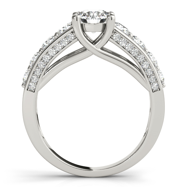 18K White Gold Trellis Engagement Ring Image 2 Hess & Co Jewelers Lexington, VA