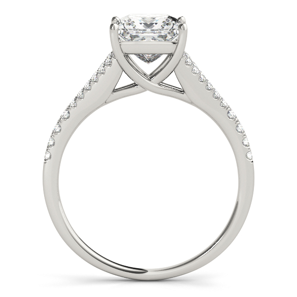 18K White Gold Multi-Row Engagement Ring Image 2 Orin Jewelers Northville, MI