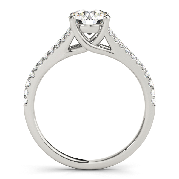 14K White Gold Multi-Row Engagement Ring Image 2 J Gowen Jewelry Comfort, TX