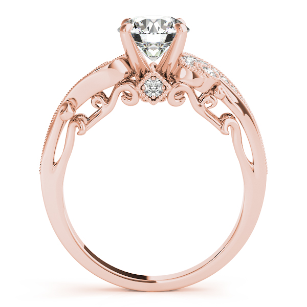 Overnight 10k Rose Gold Antique Engagement Ring 50781 E 10kr Blocher Jewelers Ellwood City Pa