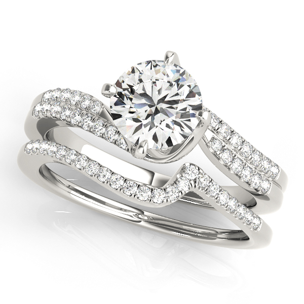 14K White Gold Engagement Ring Image 3 Grono and Christie Jewelers East Milton, MA