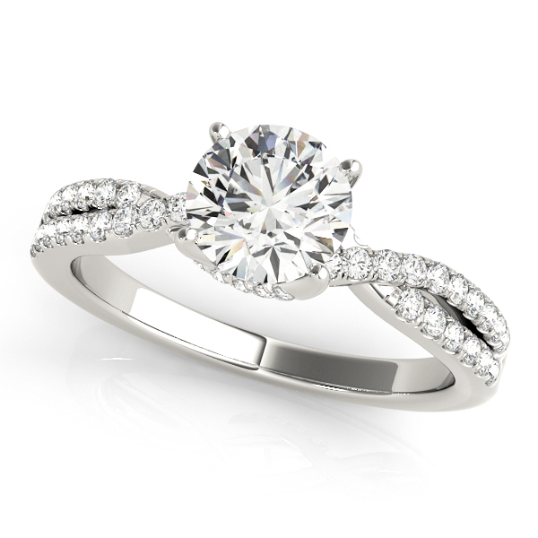 14K White Gold Engagement Ring Orin Jewelers Northville, MI