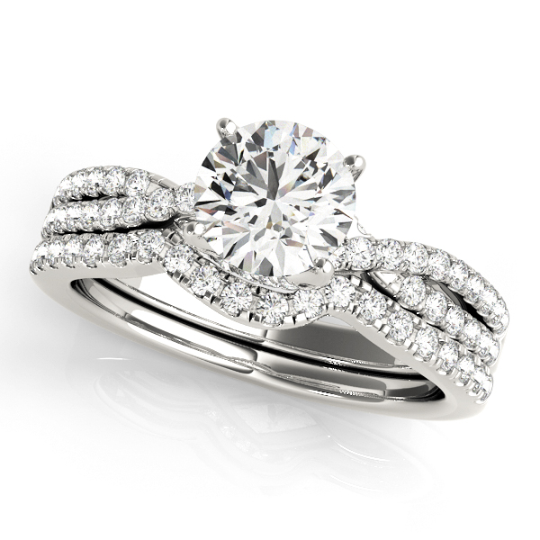 18K White Gold Engagement Ring Image 3 Diedrich Jewelers Ripon, WI
