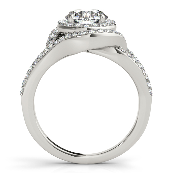 Platinum Round Halo Engagement Ring Image 2 Elgin's Fine Jewelry Baton Rouge, LA
