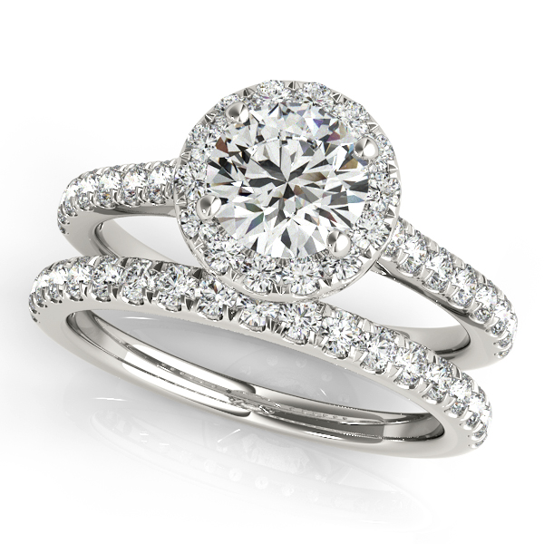 Platinum Round Halo Engagement Ring Image 3 Douglas Diamonds Faribault, MN