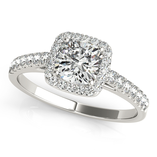 Platinum Halo Engagement Ring Occasions Fine Jewelry Midland, TX