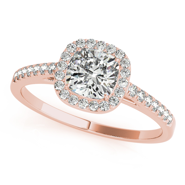 rose gold engagement rings cheap