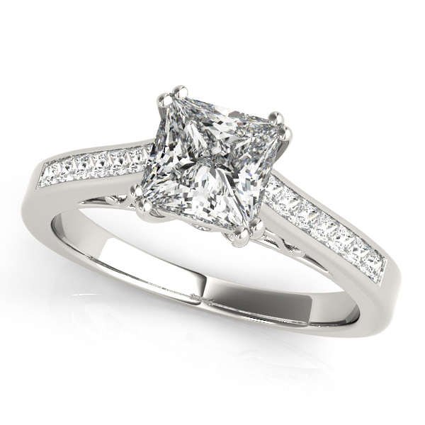 14K White Gold Engagement Ring Vincent Anthony Jewelers Tulsa, OK