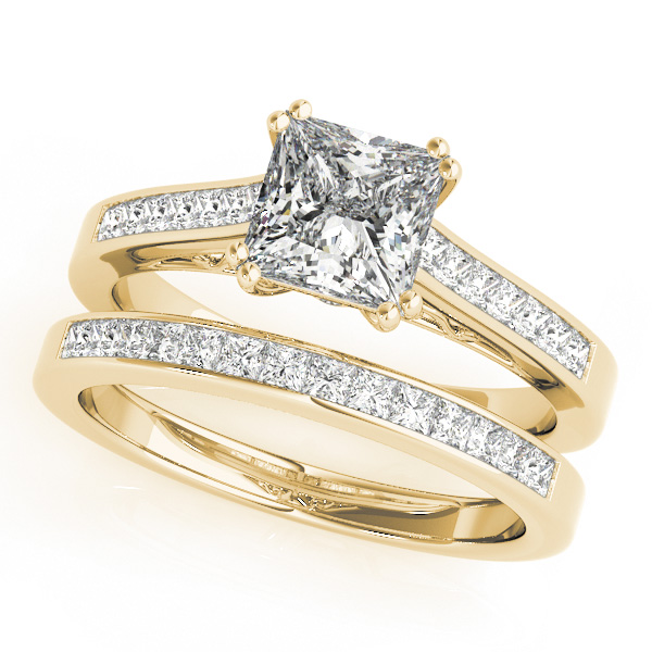 18K Yellow Gold Engagement Ring Image 3 Vincent Anthony Jewelers Tulsa, OK