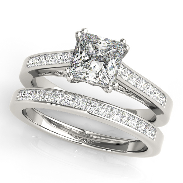18K White Gold Engagement Ring Image 3 Vincent Anthony Jewelers Tulsa, OK