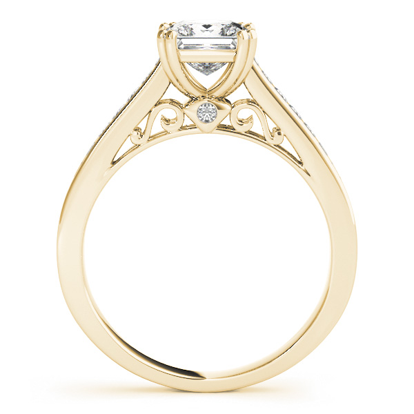 18K Yellow Gold Engagement Ring Image 2 Vincent Anthony Jewelers Tulsa, OK