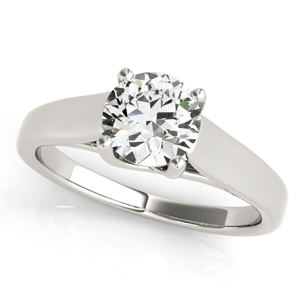 14K White Gold Trellis Engagement Ring J Gowen Jewelry Comfort, TX