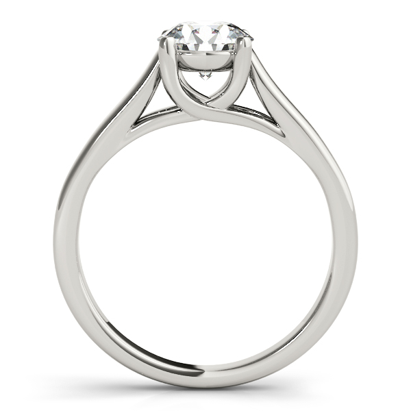 14K White Gold Trellis Engagement Ring Image 2 George Press Jewelers Livingston, NJ