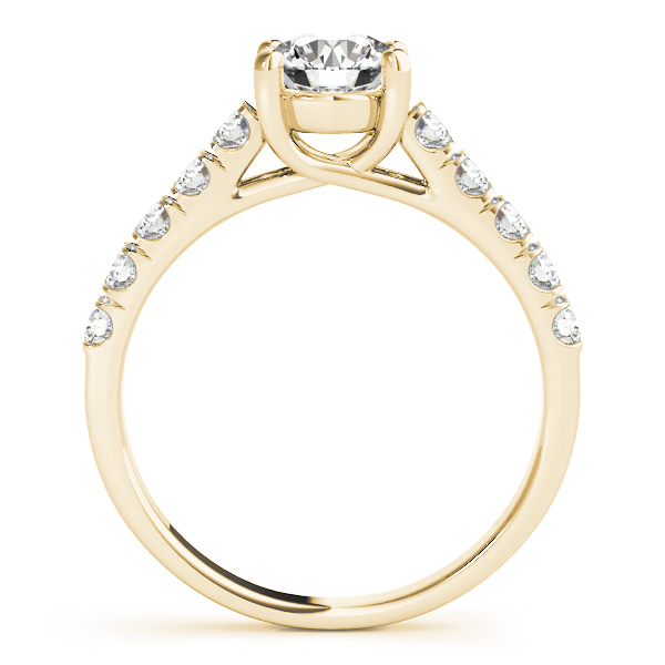 18K Yellow Gold Trellis Engagement Ring Image 2 Double Diamond Jewelry Olympic Valley, CA