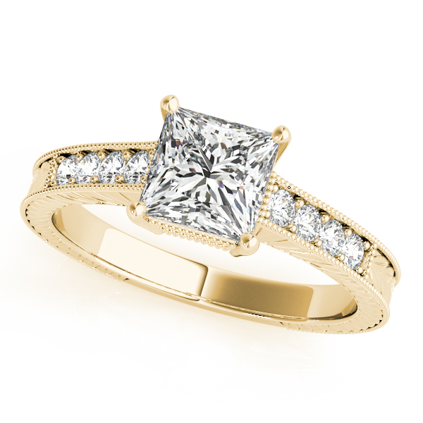 10K Yellow Gold Antique Engagement Ring Douglas Diamonds Faribault, MN