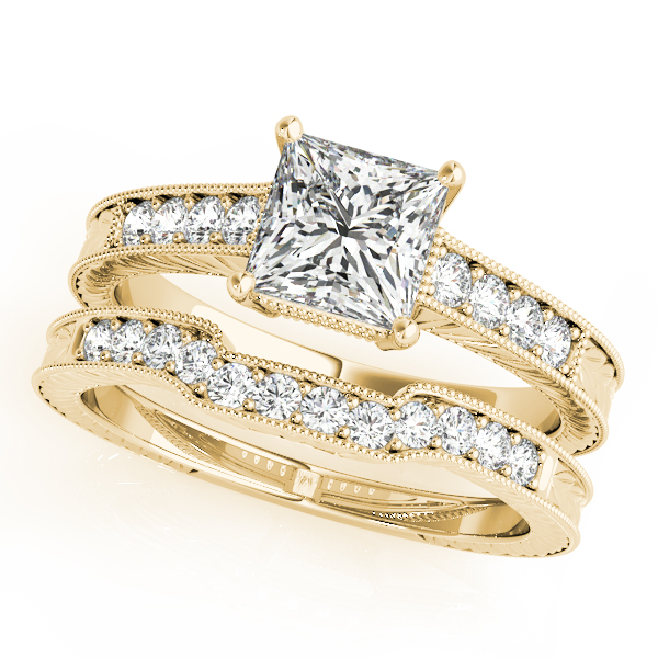 14K Yellow Gold Antique Engagement Ring Image 3 Anthony Jewelers Palmyra, NJ