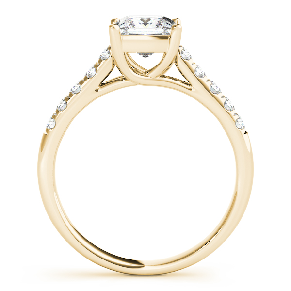 18K Yellow Gold Trellis Engagement Ring Image 2 Wallach Jewelry Designs Larchmont, NY
