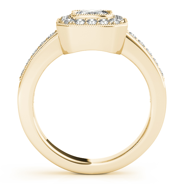 14K Yellow Gold Halo Engagement Ring Image 2 Whidby Jewelers Madison, GA