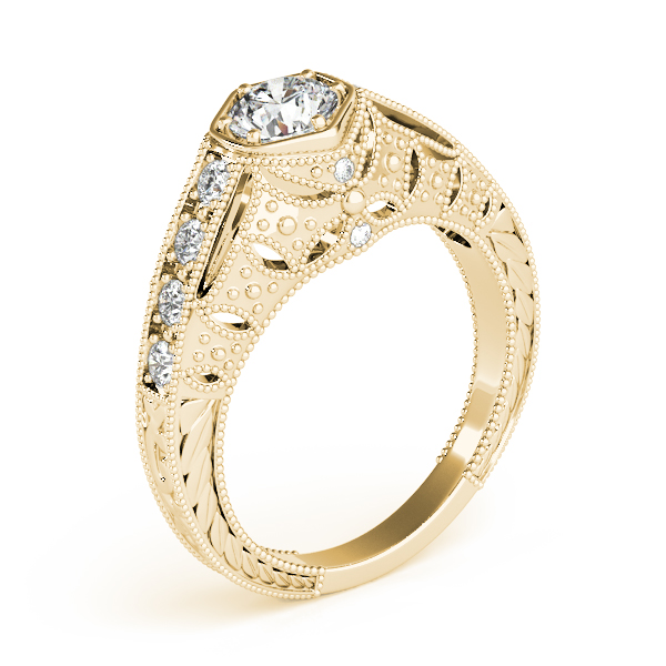 14K Yellow Gold Antique Engagement Ring Image 3 Douglas Diamonds Faribault, MN