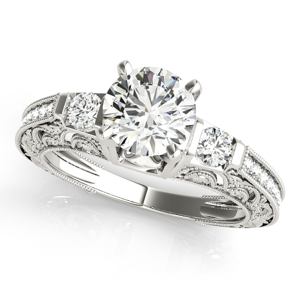 Platinum Antique Engagement Ring