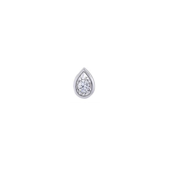 Pear Shape Bezel Set Fancy Pendant Thomas A. Davis Jewelers Holland, MI