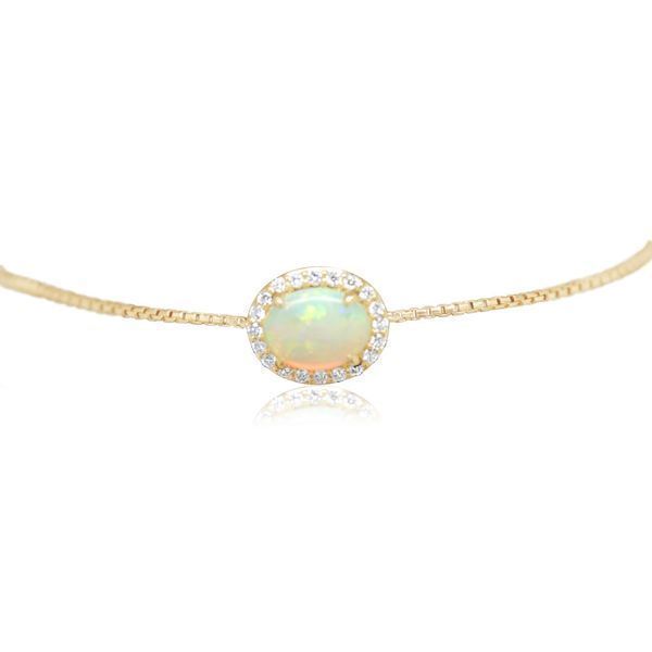 Yellow Gold Calibrated Light Opal Bracelet Ross's Fine Jewelers Kilmarnock, VA
